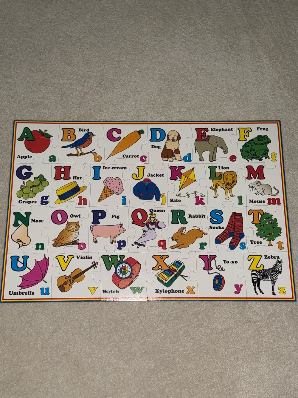 Giant alphabet puzzle